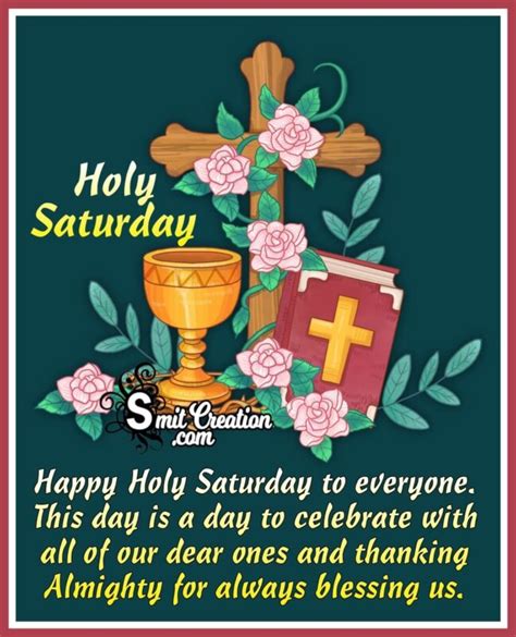 Happy Holy Saturday Blessings Image - SmitCreation.com