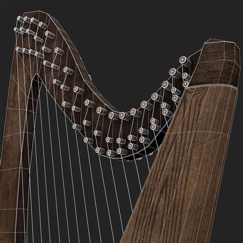 Medieval Harp 3d Model By Get Dead Entertainment