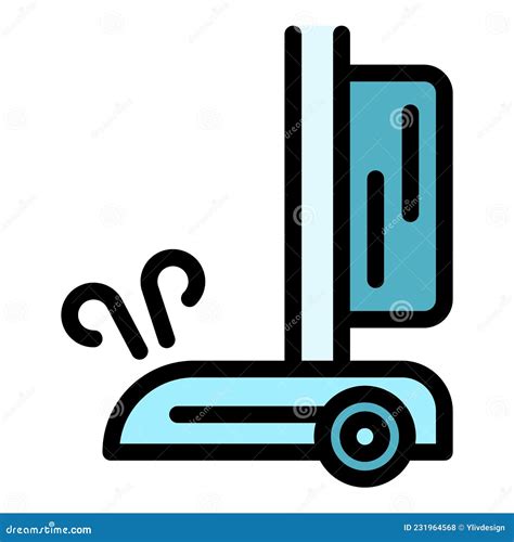 Wheel Stick Steam Cleaner Icon Color Outline Vector Stock Illustration