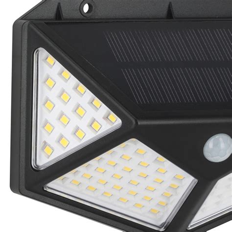 LÁMPARAS SOLARES PARA EXTERIOR LED 9 6 X 13 X 5 5 CM NEGRO 2 PIEZAS