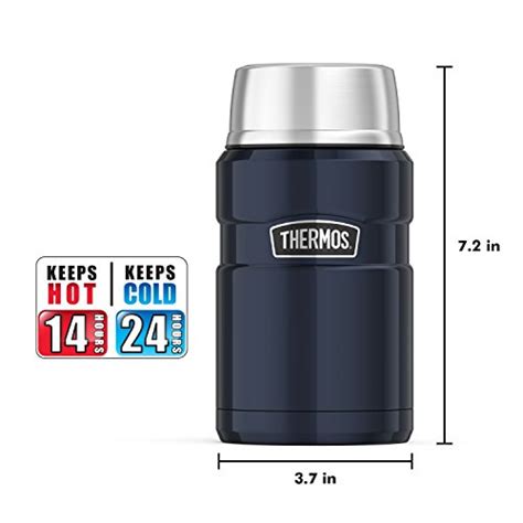 Thermos Stainless King Vacuum Insulated Food Jar 24 Ounce Midnight