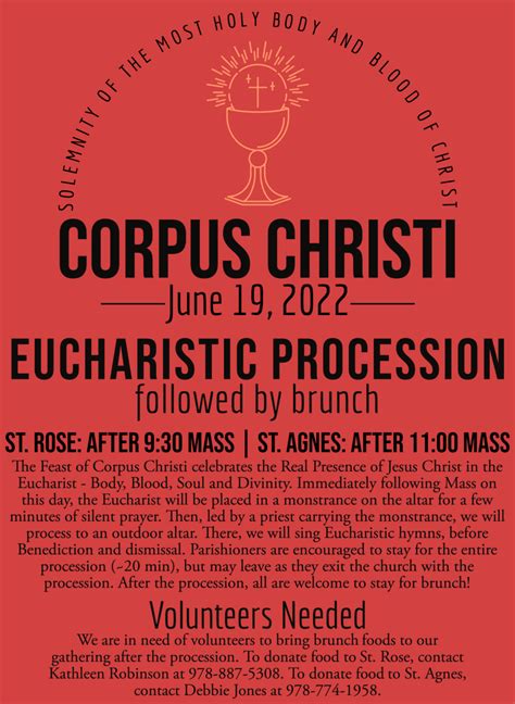 Corpus Christi Procession | St. Agnes and St. Rose of Lima Parishes