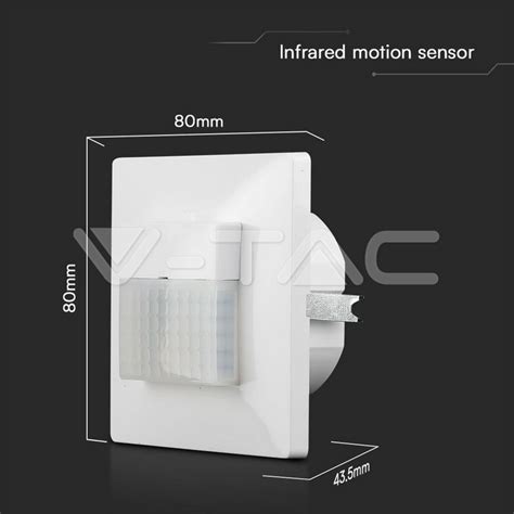 Sensors Pir Sensor Two Whire Line Detection Rate White Body