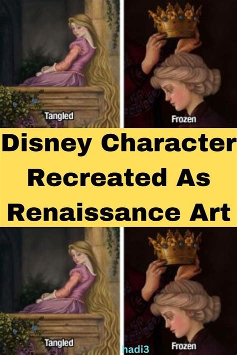 Disney character recreated as renaissance art – Artofit