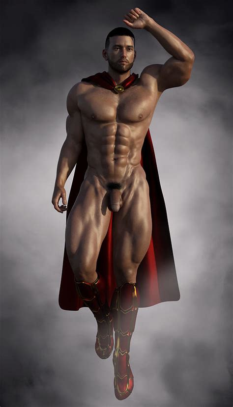 Nude Muscular Superhero Digital Art By Barroa Artworks Fine Art America