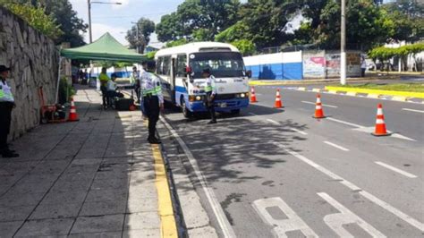 El Vmt Y La Pnc Han Impuesto Esquelas Al Transporte Colectivo De