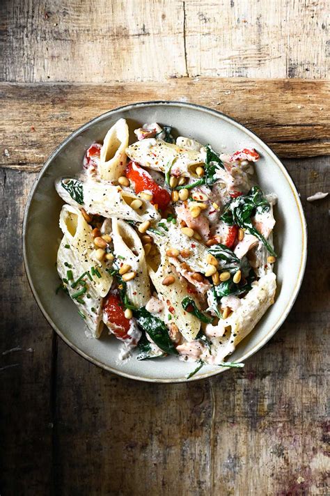 Penne With Smoked Salmon And Mascarpone Serving Dumplings