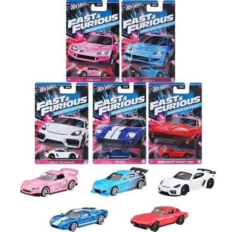Набор машинок коллекционная Mattel Hot Wheels Women of Fast HNR Fast Furious шт