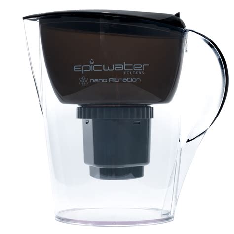 Epic Nano Water Filter Pitcher | Navy Blue | Removes Bacteria & Virus