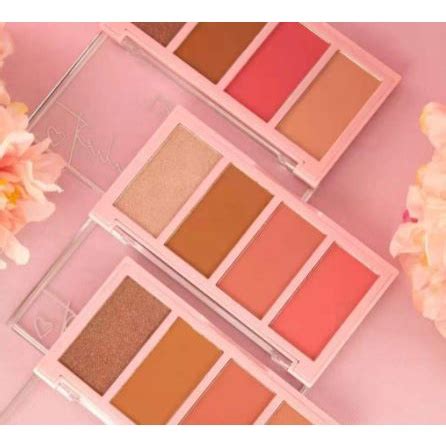 Paletas De Blush Contorno E Iluminador Juliet Pink21 Shopee Brasil