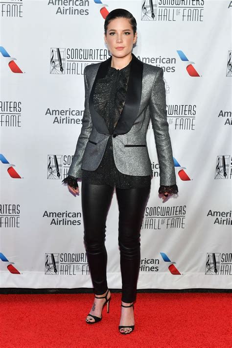 Halsey Looks Surprisingly Bad Ass In This Weird Blouse Go Fug Yourself Go Fug Yourself