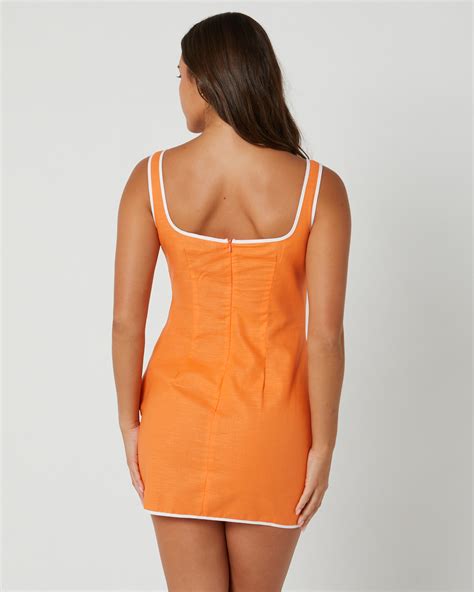 Sndys Samara Mini Dress Orange Surfstitch