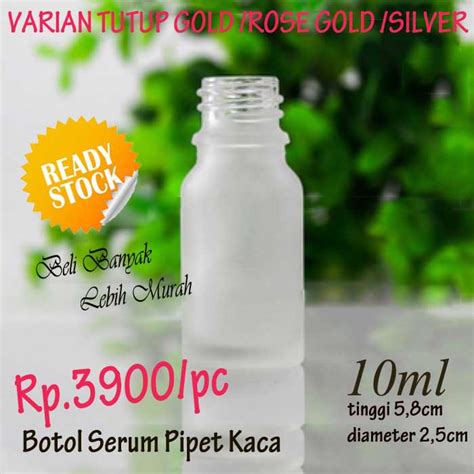 Jual Botol Pipet Kaca 10 Ml Botol Obat Vitamin Kosmetik Propolis Tetes