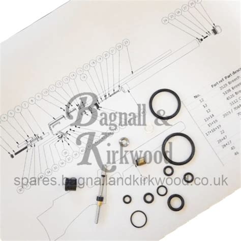 Logun Solo Ultimate Service Kit O Rings Valves And Diagram Bagnall And Kirkwood Airgun Spares