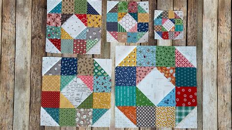 Sew Your Stash Series Grandma S Donut Quilt Block Scrappy