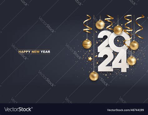 Happy new year 2024 Royalty Free Vector Image - VectorStock