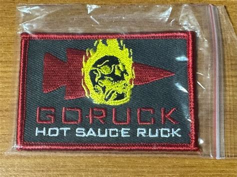 Goruck Patch Hot Sauce Ruck Men S Fashion Bags Backpacks On Carousell