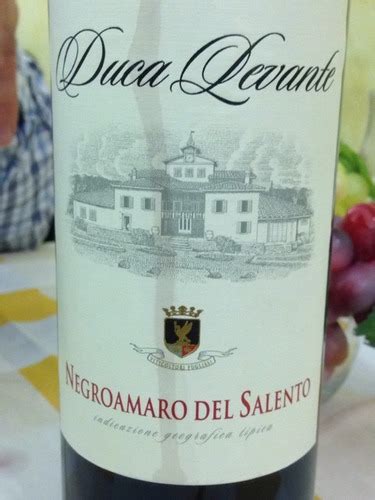 Duca Levante Negroamaro Del Salento Vivino US