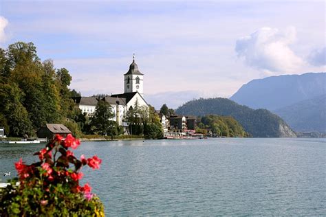 Church Lake Wolfgang Mountains Free Photo On Pixabay Pixabay