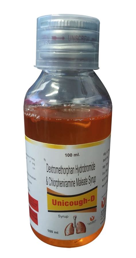 Unigrow 100 ML Dextromethorphan Hydrobromide Chlorpheniramine Maleate