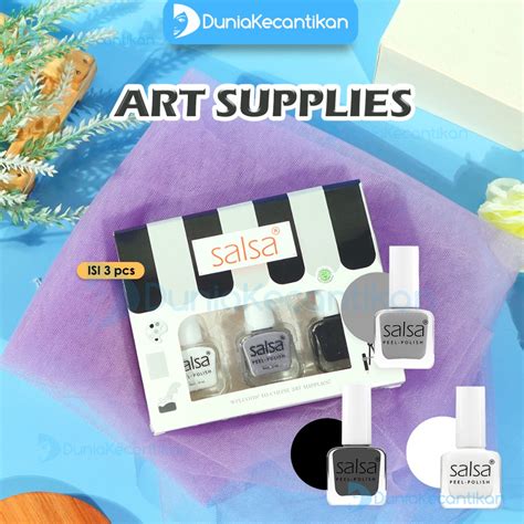 Jual SALSA Kutek Peel Off Isi 3 Nail Polish Cat Kuku Halal Shopee