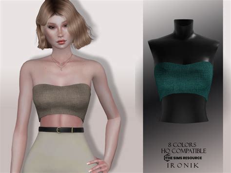 The Sims Resource Strapless Crop