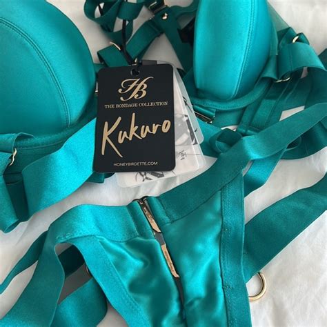 Honey Birdette Intimates Sleepwear Kukuro Jade Lingerie Set Sold