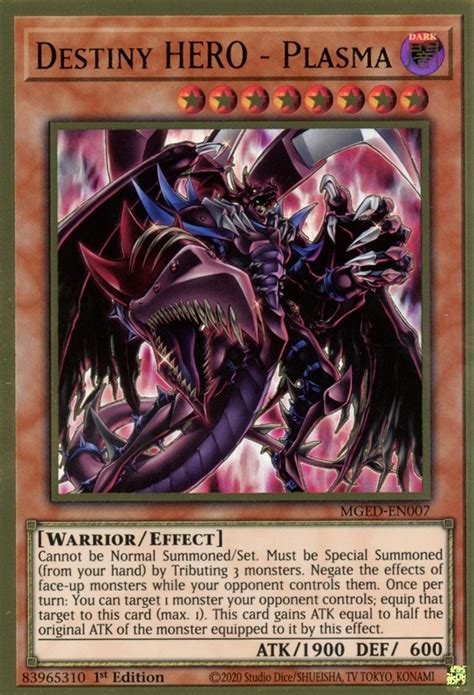 destiny hero plasma maximum gold el dorado yugioh