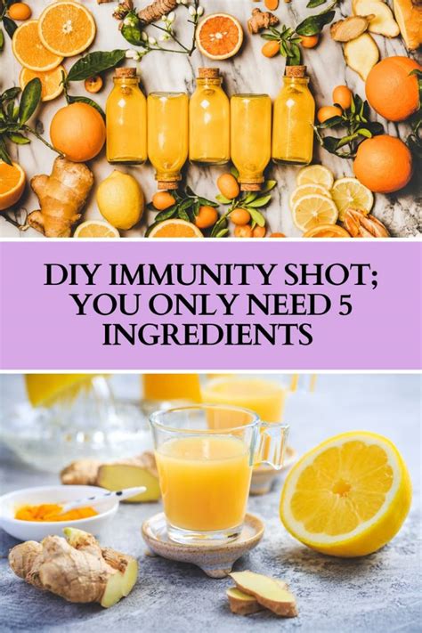 DIY IMMUNITY SHOTS: YOU ONLY NEED 5 INGREDIENTS! in 2025 | Healthy ...