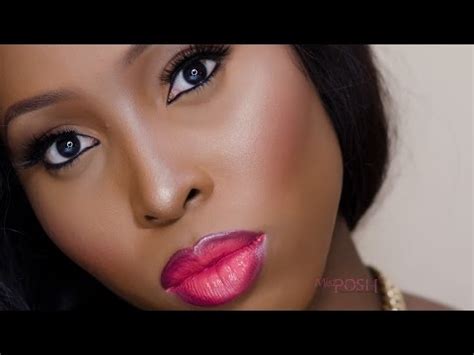 BN Beauty Nude Eyes And Bold Ombre Lips Makeup Tutorial By Misz Posh BellaNaija