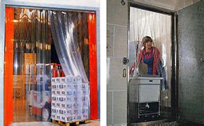 ПВХ завесы полосовые морозостойкие, силиконовые термошторы ленточные ...