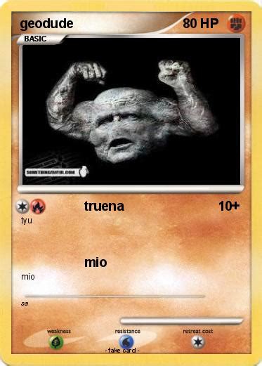 Pokémon geodude 33 33 - truena - My Pokemon Card