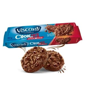 Biscoito Cookies Sabor Chocolate Gotas Visconti G