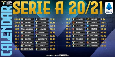 Serie A Schedule May Schedule C