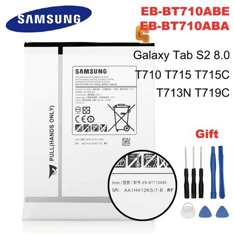 Samsung Bater A De Eb Bt Aba Original Para Tableta Galaxy Tab S