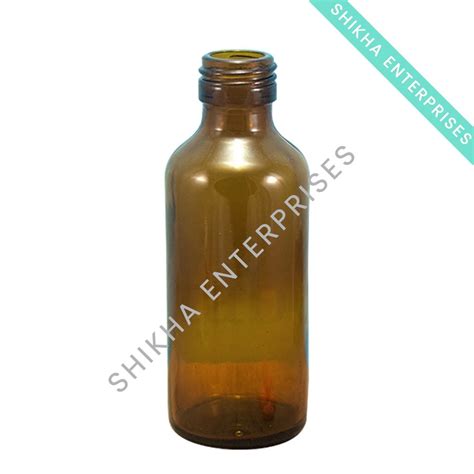 Ml Round P D Amber Glass Bottle Mm Ropp Neck At Rs Piece