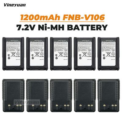 10X FNB V106 NI MH Battery 1200mAh For Yaesu Vertex Standard VX 231 VX