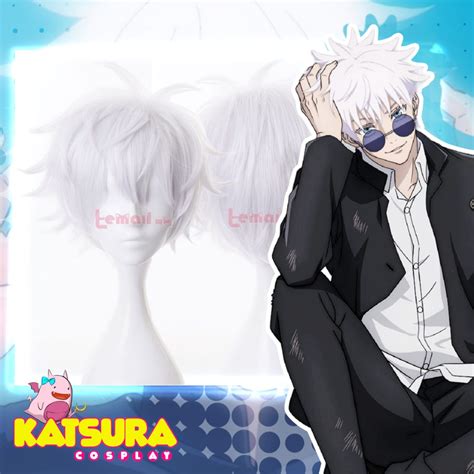 Peluca Gojo Satoru JUJUTSU KAISEN Katsura Cosplay