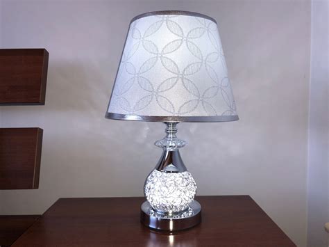 LAMPKA NOCNA LED GLAMOUR PODŚWIETLANA STOPKA 37cm 7955861702