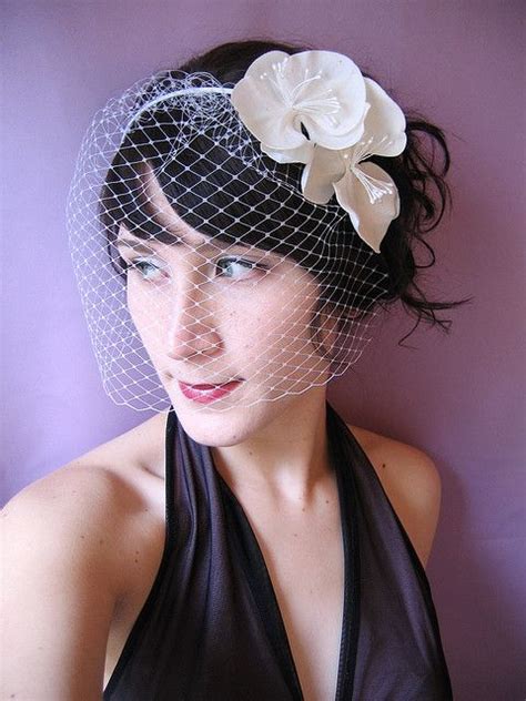 Birdcage Veil Headband With Orchids Flickr Photo Sharing Short