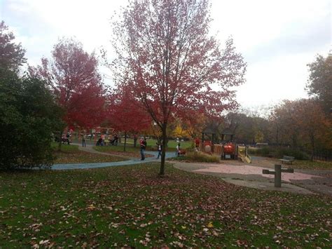 The playgrounds at Frick Park