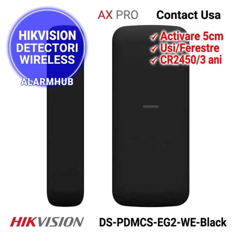 Contact Magnetic Usa Geam HIKVISION HIKVISION DS PDMCS EG2 WE Black