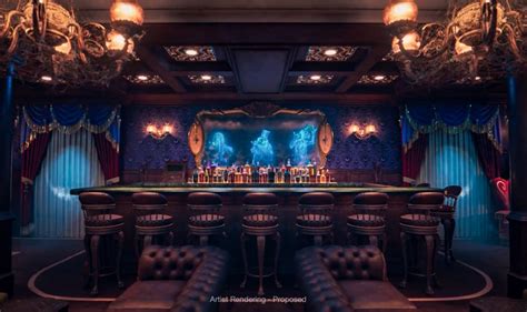 Haunted Mansion Bar On Disney Treasure Destiny Cruise Ships Disney