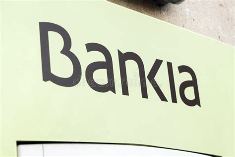 Logo De Bankia En La Sucursal Bancaria De Bankia Imagen Editorial