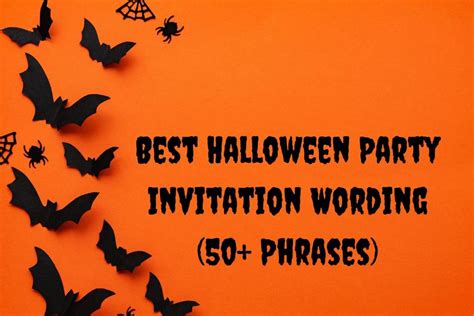 Best Halloween Party Invitation Wording (50+ Phrases) – Mama's Buzz