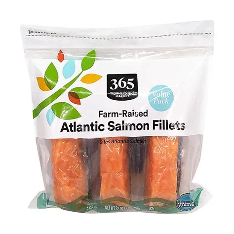 Frozen Farm Raised Seafood Value Pack Atlantic Salmon Fillets At Whole Foods Market