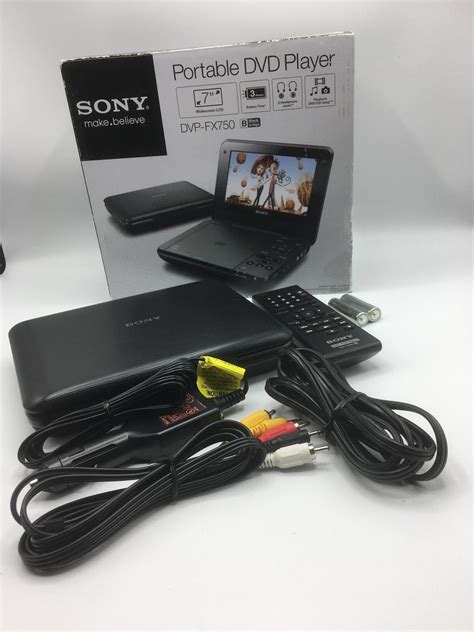 Dvp Fx750 7 Black Portable Dvd Player By Sony For Sale Online Ebay