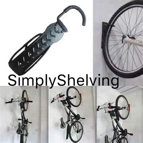 Wall Mounted Bike Hook Black | Simply Shelving