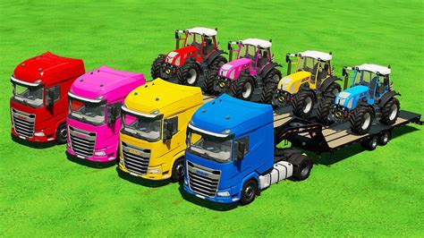 TRANSPORTING MINI RIGITRAC TRACTORS WITH DAF TRUCKS Farming Simulator