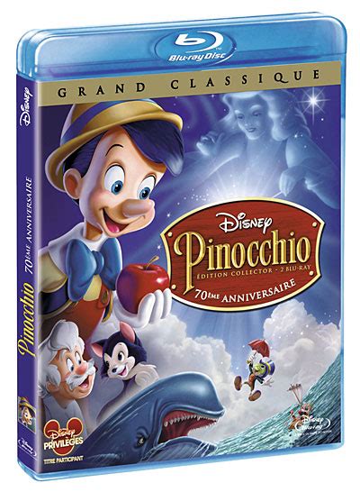 Pinocchio Blu Ray Hamilton Luske Ben Sharpsteen Blu Ray Achat